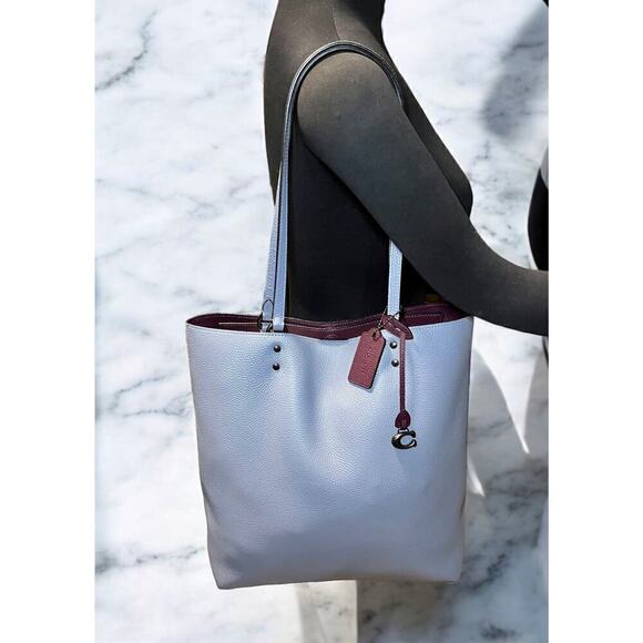 Coach 88341 Plaza Polished Pebble Leather Tote Bag - Picture 5 of 10